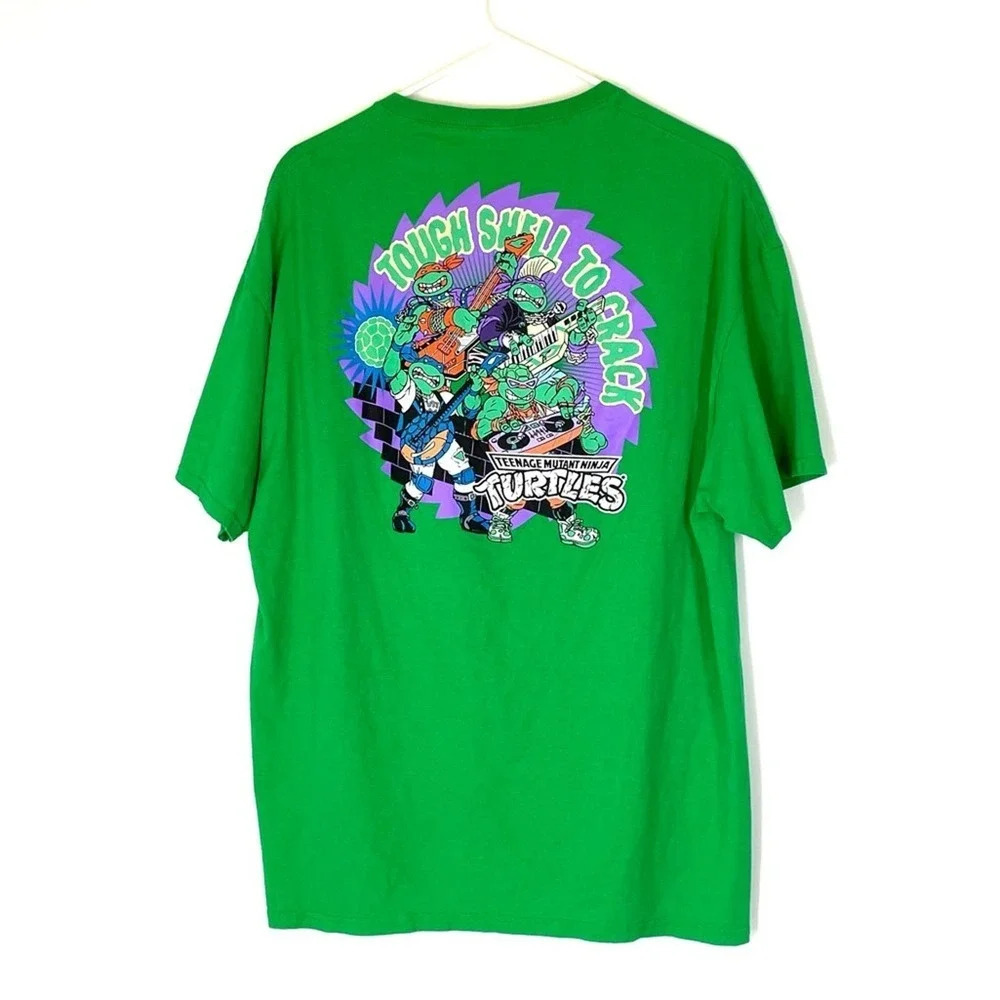 Teenage Mutant Ninja Turtles Tough Shell to Crack Green Graphic Tee Size XL